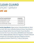 Seaweed Bath Co. Clear Guard SPF 40 Sport Broad Spectrum Sunscreen Spray, 6 Ounce, Sustainably Harvested Seaweed, Aloe, Avocado Oil