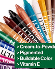 wet n wild Color Icon Cream Eyeliner Eyeshadow Multi-Stick, Moisturizing, Nourishing Velvety Cream-to-Powder Buildable & Blendable Formula, Cruelty-Free & Vegan - Green