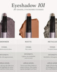 Julep Eyeshadow 101 Cream to Powder Waterproof Eyeshadow Stick, Midnight Blue Shimmer