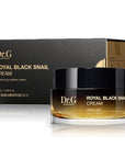 Dr. G - Royal Black Snail Cream - 50 ML - Snail Mucin Moisturizer, Korean Skincare, K Beauty for Dry Skin, Royal Jelly Protein Improves Skin Barrier, Niacinamide for Blemish Care; Skin Elasticity Care