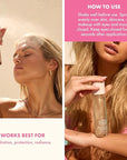 Kopari Sunglaze Sheer Setting Mist Sunscreen SPF 50, Weightless, Fast Drying, Ultra-Fine Setting Spray, Made With Hyaluronic Acid, Sets Makeup For A Hydrated, Dewy Finish, 2.53 fl oz