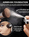 Magic Minerals Airbrush Foundation Spray and Primer for Face Before Makeup,Waterproof Foundation for Older Women,Teenagers,Middle-aged,Anti-aging Formula for Smooth Radiant Skin (03 Nude)