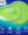 Blue Squid Face Paint Water Based Single Cake Professional Face Paint & Body Paint - Water Activated, Kids Adults Face Painting for Costume, Halloween Makeup, Cosplay - UV Pastel Green Face Paint 30g