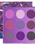 docolor Eyeshadow 9 Colors Purple Eyeshadow Palette High Pigmented Blendable Matte & Glitter Shimmer Finishes, Long Lasting Mauve Eye Makeup for Christmas Party Music Festivals
