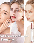 gurelax Electric Eyebrow Razor for Women,Eyebrow Hair Remover, Painless Eye Brow Trimmer Shaper with LED Light, USB Rechargeable, Eye Brow and Face Epilator as Stockings Stuffers