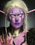 CCbeauty Purple Face Paint Stick,Face Painting Kit,Non Toxic SFX Makeup For Ursula Widowmaker Halloween Costume Cosplay,Professional FX Body Paint,Full Coverage Painting Foundation With Makeup Sponge