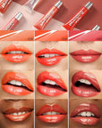 Hydrating Lip Glow Oil-3Pcs Tinted Plumping Lip Oil Lip Plumper, Moisturizing Smooth Lipgloss for Lip Care, Glossy Finish Clear Tint Shiny and Vegan Juicy Lip Gloss,Nourishing Non-Sticky Formula-Set A