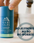 Oars + Alps Deodorant for Men & Women, Aluminum Free Deodorant for Men, Dermatologist Tested, Clean Ingredients, Vegan, Long Lasting, Odor Protection, Eucalyptus Spearmint, 2pk