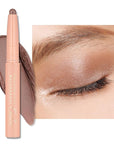 Oulac Mocha Eyeshadow Crayon – Twist-Up Waterproof Stick, Soft Shimmer Finish, Vegan & Cruelty-Free, 1.25g, WA02 Opulent Affair