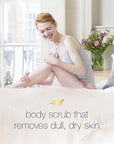 Dove Exfoliating Body Polish Scrub For Silky, Soft Skin Pomegranate & Shea Butter Body Scrub Exfoliates and Provides Lasting Nourishment 10.5 oz