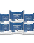 Amazon Basics Make Up Remover Wipes, Original, 25 Count, Pack of 6 (Previously Solimo)