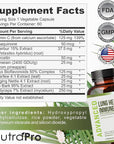 Lung Health & Immune Support Supplement - Lung Cleanse and Detox With Immunity Vitamins For Better Lungs, Immune Defense, Clear Lungs & Deep Breathing Including Quercetin & Cordyceps.Two Months Supply