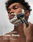 GLAKER Hair Clippers for Men Professional, Cordless Clippers for Hair Cutting, Mens Bear Trimmer, Electric Razor Barber Clippers Hair Trimmer, Gifts for Men (Deep Black)