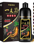 Black Hair Dye Shampoo 3 in 1 for Men Women, Hair Color for 100% Gray Coverage, Shampoo Para Canas for All Hair Types 16.9 Fl Oz (Black)