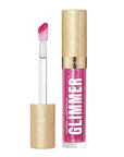 REVLON Super Lustrous Glimmer Gloss, Non-Sticky Lip Gloss, High-Shine Finish, Plant-Based Glitter, 009 Razz Beamy, 0.13 fl oz