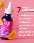 SeoulCeuticals PDRN Serum Salmon DNA Vitamin C Serum – Korean Skincare Anti Aging PDNR Skin Repair Booster – K Beauty Skin Care for Face 1oz