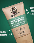 Dr. Squatch Ball Barrier Dry Lotion, No Mess Body Powder Lotion for Men, Made With Natural Ingredients - 2-Pack Wood Barrel Bourbon