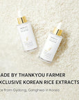 THANKYOU FARMER Rice Pure Cream In Ampoule, Double Layered Formula, Glass skin, Dermatologist Tested, Korean Rice Extracts, Niacinamide, Fragrance-Free, 1.75 fl.oz (50ml)