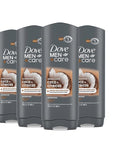 DOVE MEN + CARE Hidratante Coco + Cítricos Body and Face Wash 4 Count for Hydrated Skin Coconut