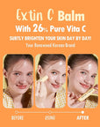 KAHI Extin C Balm - Vitamin C Infused Moisturizer Stick | Starter & Finishing Balm for Skin Brightening & Fine Lines (0.32 oz)