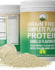 Organic Paleo Grain Free Plant Based Protein Powder. Complete Raw Organic Vegan Protein Powder. Amazing Amino Acid Profile and Less Than 1g of Sugar. Hemp Protein Pea Protein Powder Vanilla Flavored