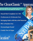 VACATION Sun Belt Sampler Kit, SPF 30-50 Sunscreen Pack, Includes Classic Lotion, Super Spritz Face Mist, Baby Oil, After Sun Gel, Festival Friendly Fanny Pack