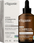 Cliganic 100% Pure Vitamin E Oil for Skin, Hair & Face - 60,000 IU, Non-GMO Verified | Natural D-Alpha Tocopherol (Packaging May Vary)