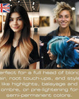 Smart Beauty Blonde Bleach-It, The Ultimate Lightener for Dark Hair, Perfect for Highlighting and Vibrant Pastel Colour, Hair Bleach Kit, Vegan & Cruelty Free