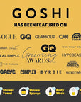 GOSHI Exfoliating Shower Sponge - Rip-Resistant, Rapid-Drying Exfoliating Bath Sponge for All Skin Types - Grey - Made in Japan