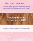 eSalon Permanent Hair Color & Hair Dye Complete Kit - Medium Blonde Strawberry- Personal Colorist Kit for Up To 100% Gray Coverage for All Hair Types - Professional-Grade Ammonia-Free Hair Dye