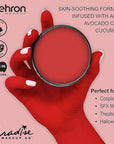 Mehron Makeup Paradise Makeup AQ Pro Size | Stage & Screen Performance, Face & Body Painting, Beauty, Cosplay, and Halloween | Water Activated Face Paint, Body Paint 1.4 oz (40 g) - Beach Berry