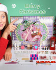 Makeup Advent Calendar 2025 Teens Girl, 24 Days Christmas Countdown Face Eyes Lip Nail Beauty Advent Calendar for Girls Women, 24 Pcs Xmas Holiday Makeup Gifts Sets, Festival Surprise Full Makeup Kits