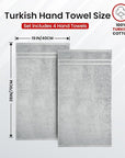 Infinitee xclusives grey hand towels