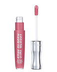 Rimmel Stay Glossy Lip Gloss - Non-Sticky and Lightweight Formula for Lip Color and Shine - 160 Stay My Rose, .18oz