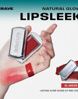 BRAYE Lipsleek Lip Balm, Monochromatic Cream Blush 2-in-1