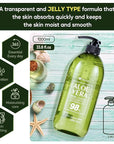 Aloe Vera Gel - for Sunburn Relief - Big 33.8oz / 1000ml - 98% Pure Aloe Vera - For Face, Skin and Hair - After Sun Care lotion - Sun Burn Moisturizer Cream (33.8 Fl oz)