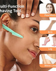 Tinkle Dermaplaning Tool 12ct, Dermaplane Razor for Women, Safe and Easy Peach Fuzz Remover, Eyebrow Trimmer with Protective Cover (4 Packs of 3)