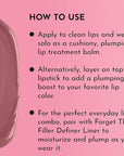LAWLESS Forget the Filler Lip Plumping Line Smoothing Tinted Balm, Whisper, Pink, 0.09 Ounce