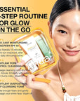 Anua Sun-Ready Travel Kit, Zero-Cast Sunscreen & Cleansing oil & Face Wash. Korean Sunscreen with Mini Size Double Cleansing routine ,Korean Skincare Set