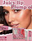 3Pcs Lip Plumper Gloss Set, Roll Plumping