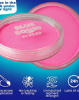 Blue Squid Face Paint Water Based Single Cake Professional Face Paint & Body Paint - Water Activated, Kids Adults Face Painting for Costume, Halloween Makeup, Cosplay - UV Pastel Pink Face Paint 30g