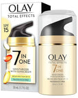OLAY Total Effects 7-in-1 Anti-Aging Face Moisturizer with SPF 15, Fragrance-Free 1.7 oz