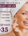 Anti-Aging Face Cream, Multi Peptide Cream, Deep Wrinkle Repair Cream, for Mature and Dry Skin, Peptide Night Cream 1.7 Fl Oz