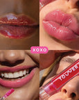 Tower 28 ShineOn Lip Jelly, XOXO, Non-Sticky, Hydrating Vegan Lip Gloss in Sheer Pink, Moisturizing Apricot and Raspberry Seed Oil, Clean, Cruelty Free