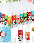 50 Pcs Cute Christmas Lip Balms Girls