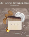 EcoTools Good Tan Body + Face Self-Tan Blending Brush, Kabuki Brush For Applying Self Tanner, Sunless Tanner Blending Brush, Eco Friendly Self Tanning Brush, Vegan, & Cruelty Free, 1 Count