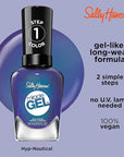Sally Hansen Miracle Gel™, Hyp-nautical, Long Lasting, Gel-Like Formula, No UV Lamp Needed, Blue Nail Polish