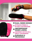 Fake You! Reusable Self-Tan Application Mitt - Dual-Sided, 100% Waterproof, Vegan and Cruelty-Free - Ideal for Perfect Fake Tan Coverage