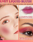 Matte Soft Liquid Blush,Waterproof Long Lasting Moisturizing Velvet Blushes Makeup(#05)