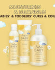 SheaMoisture Baby Conditioner for Curly Hair Raw Shea, Chamomile and Argan Oil Moisturizes and Helps Detangle Delicate Curls and Coils 13 oz